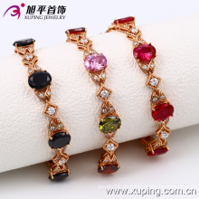 China Wholesale Xuping Mode Elegant Zirkon Rose Gold Farbe Armband